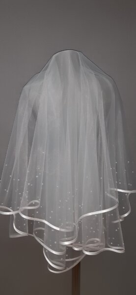 saten biyeli incili duvak modelleri